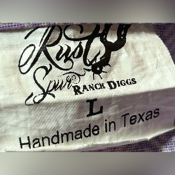 RUSTY SPUR RANCH DIGGS GIRLS WESTERN COWGIRL PEARL SNAP SHIRT LARGE - Picture 6 of 6